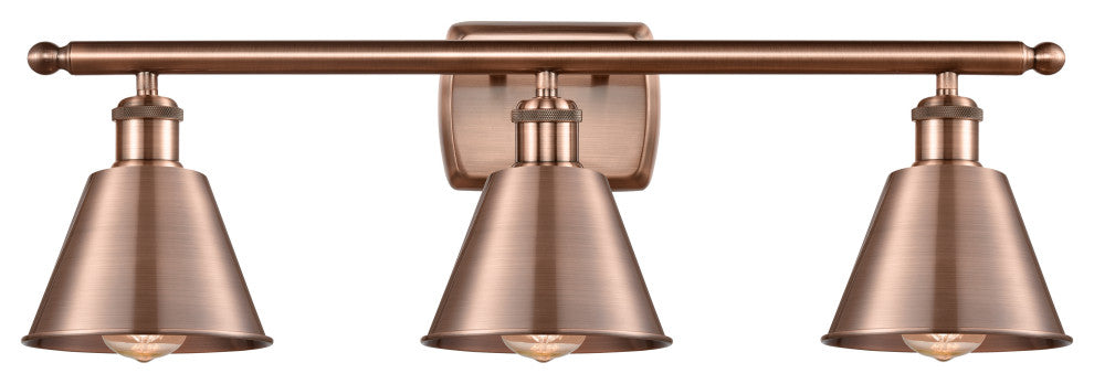 INNOVATIONS LIGHTING 516-3W-AC-M8-LED Smithfield 3 Light Bath Vanity Light