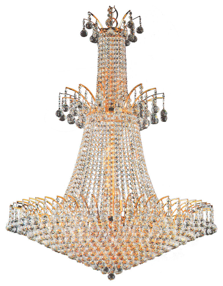 Artistry Lighting Victoria Ball Collection Crystal Chandelier, Gold, 32"x43"