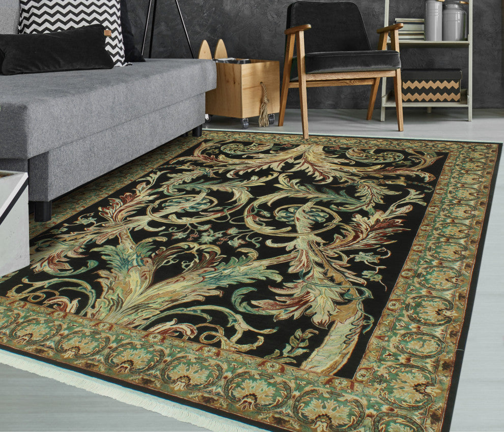 Pak-Persian Edier Black Rug