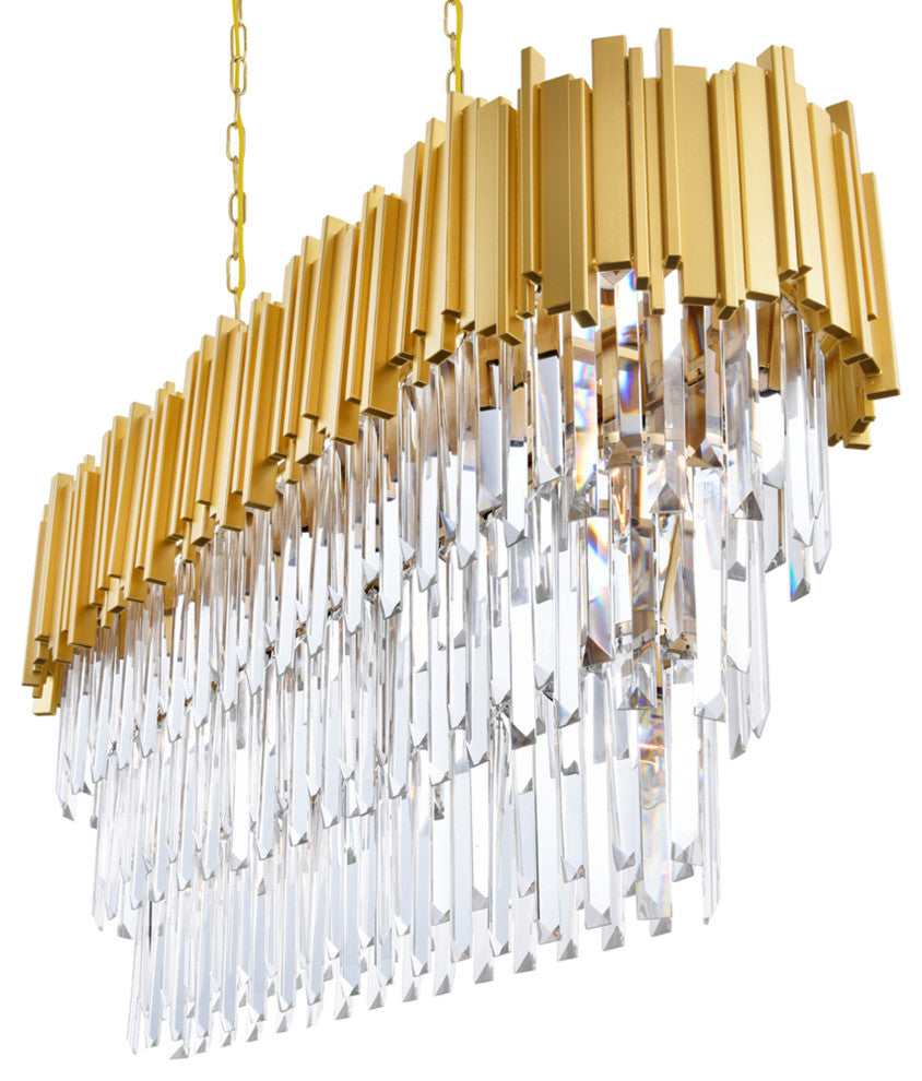 Deco 9 Light Pool Table Light With Medallion Gold Finish
