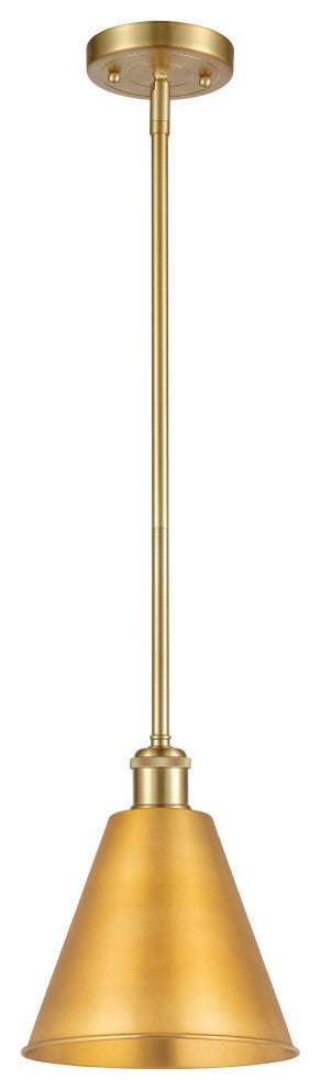 Ballston Cone Pendant, Satin Gold, LED