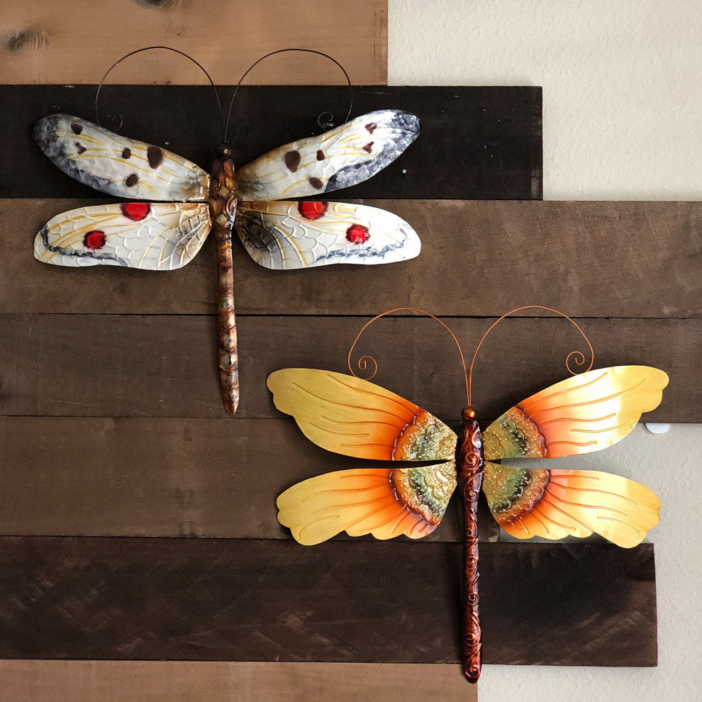 Dragonflies On A Wire Brown