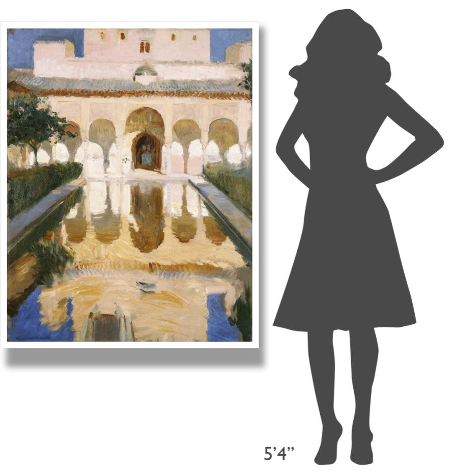 "Hall of the Ambassadors, Alhambra, Granada" Paper Art, 38"x50"