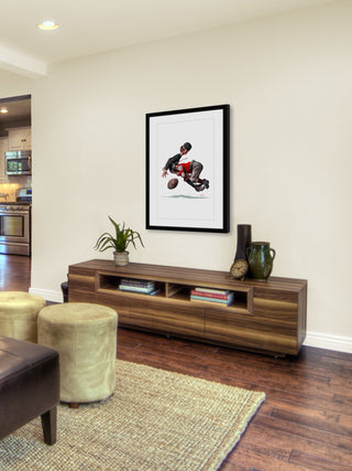 "Fumble" Framed Art Print by Norman Rockwell