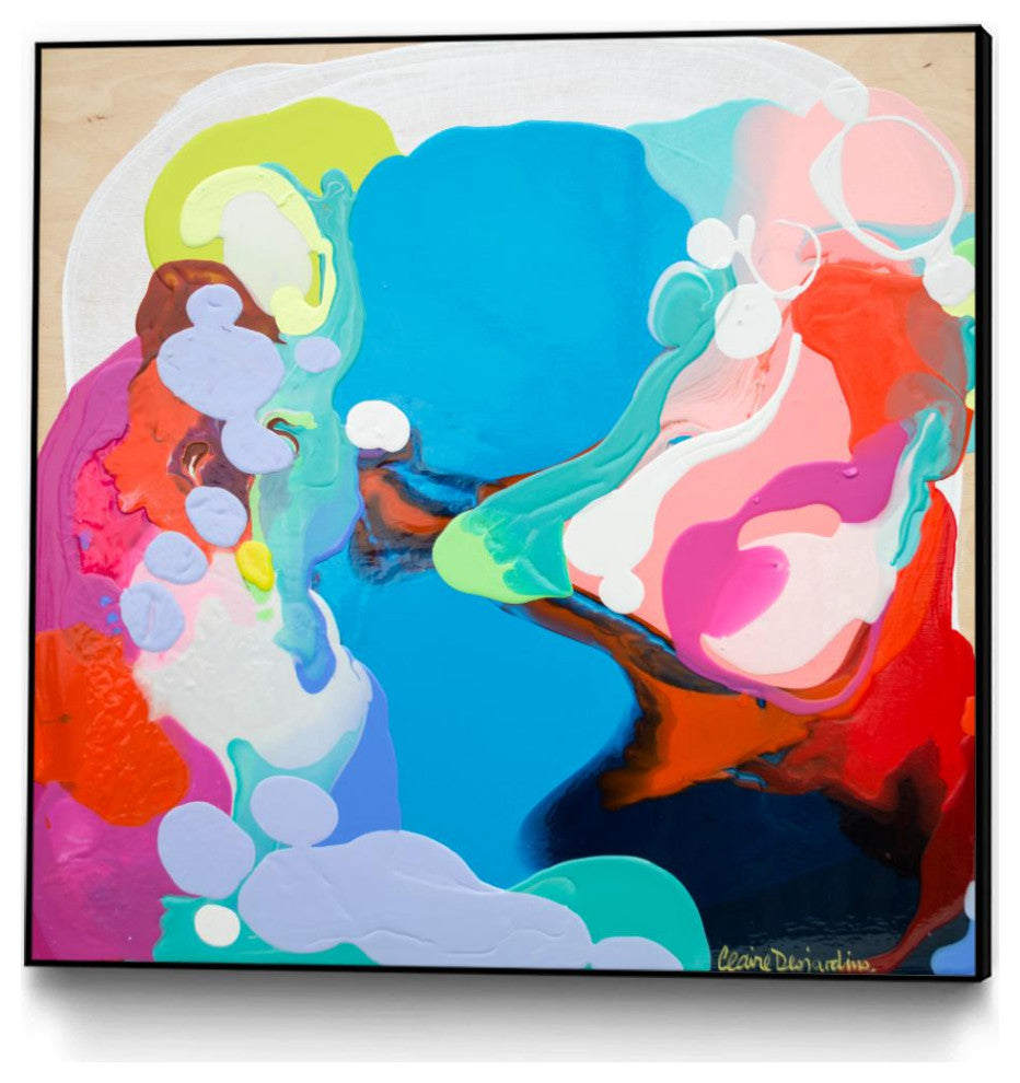 "Traveling back in Time" Framed Canvas by Giant Art 20"x20"