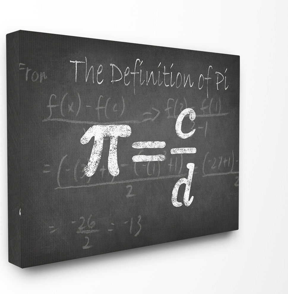 "The Definition of Pi" Stretched Canvas Wall Art