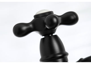 Kingston Brass Bridge Kitchen Faucet With Sprayer, Matte Black