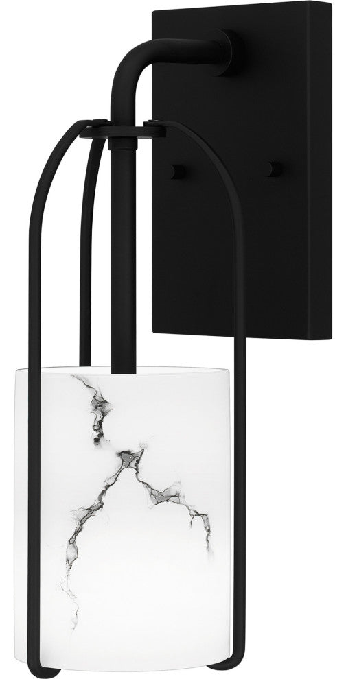 Quoizel FRB8704 Fairbanks 14" Tall Wall Sconce - Matte Black