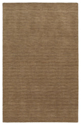 Arista Solid Tan Hand-Crafted Area Rug, 5'x8'