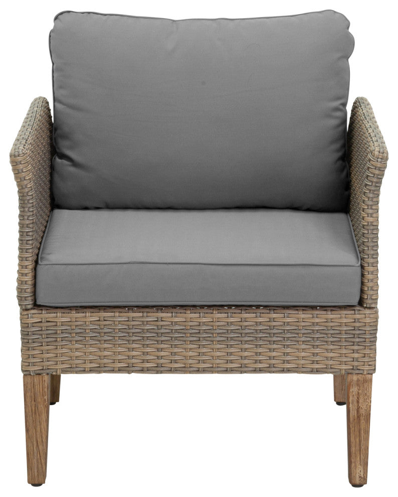 Isla 7-Piece Outdoor Conversation Set With Club Chairs, Loveseat, Stone