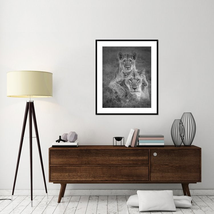 "Playtime With Mama!" Framed Digital Print by Ali Khataw, 36x43"