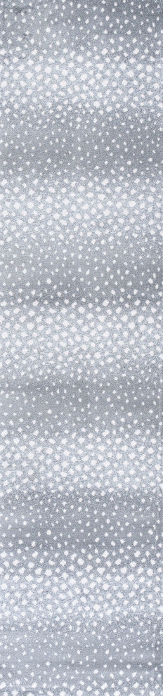 Antelope Modern Animal Gray/Cream 2 ft. x 8 ft. Runner Rug