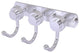 Mercury 3 Position Multi Hook with Groovy Accent, Satin Chrome