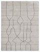 HAND KNOTTED LOOM SILK AREA RUGS-5'x8',Rectangle,Beige Brown,Contemporary