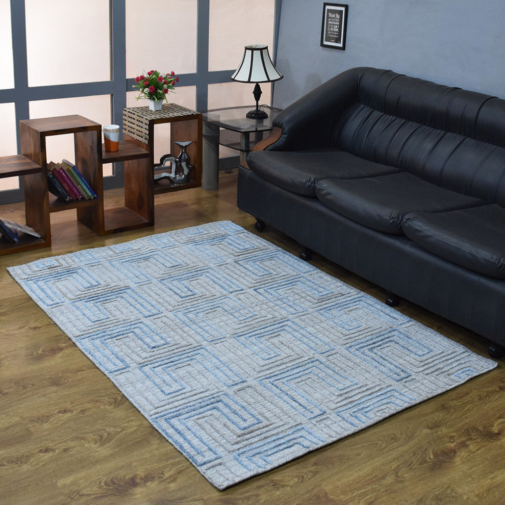 HAND WOVEN FLAT WEAVE KILIM POLYESTER RUGS -Rectangle,Ivory Multicolor,Geometric, [Rectangle] 9'x12'