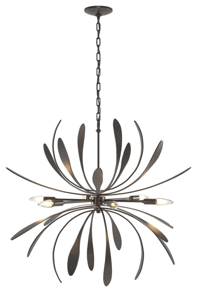 Dahlia Chandelier, Oil Rubbed Bronze Finish