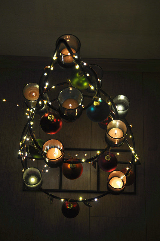 Christmas Tree Tealight Candle Holder, 36"
