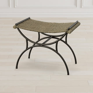 Uttermost 23770 Playa 26"W Metal Framed Bench - Black