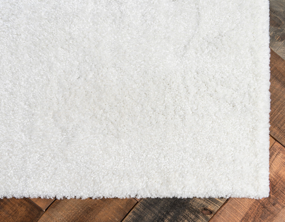 Unique Loom Snow White Calabasas Solo 2'' 2 x 3'' 0 Area Rug