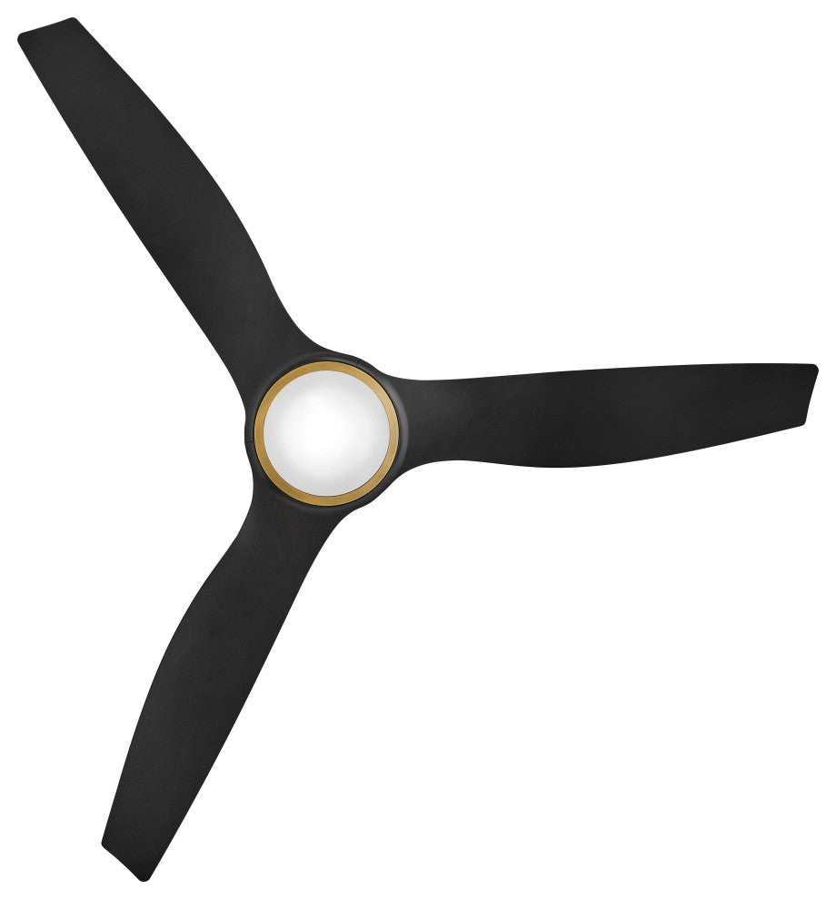 Hinkley Talan Talon 64" Led Smart Fan, Heritage Brass