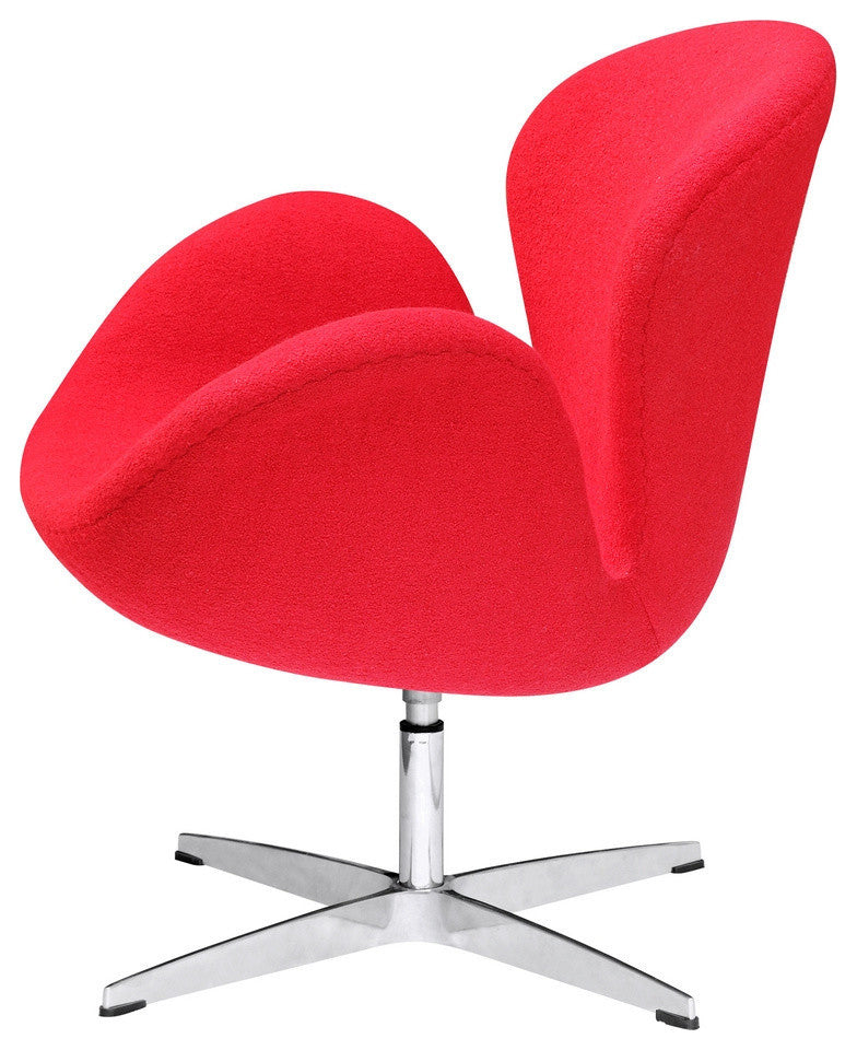 Modern Classics Swan Chair Fabric, Red