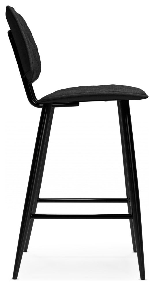 Raya Counter Height Stool, Set of 2, Charcoal