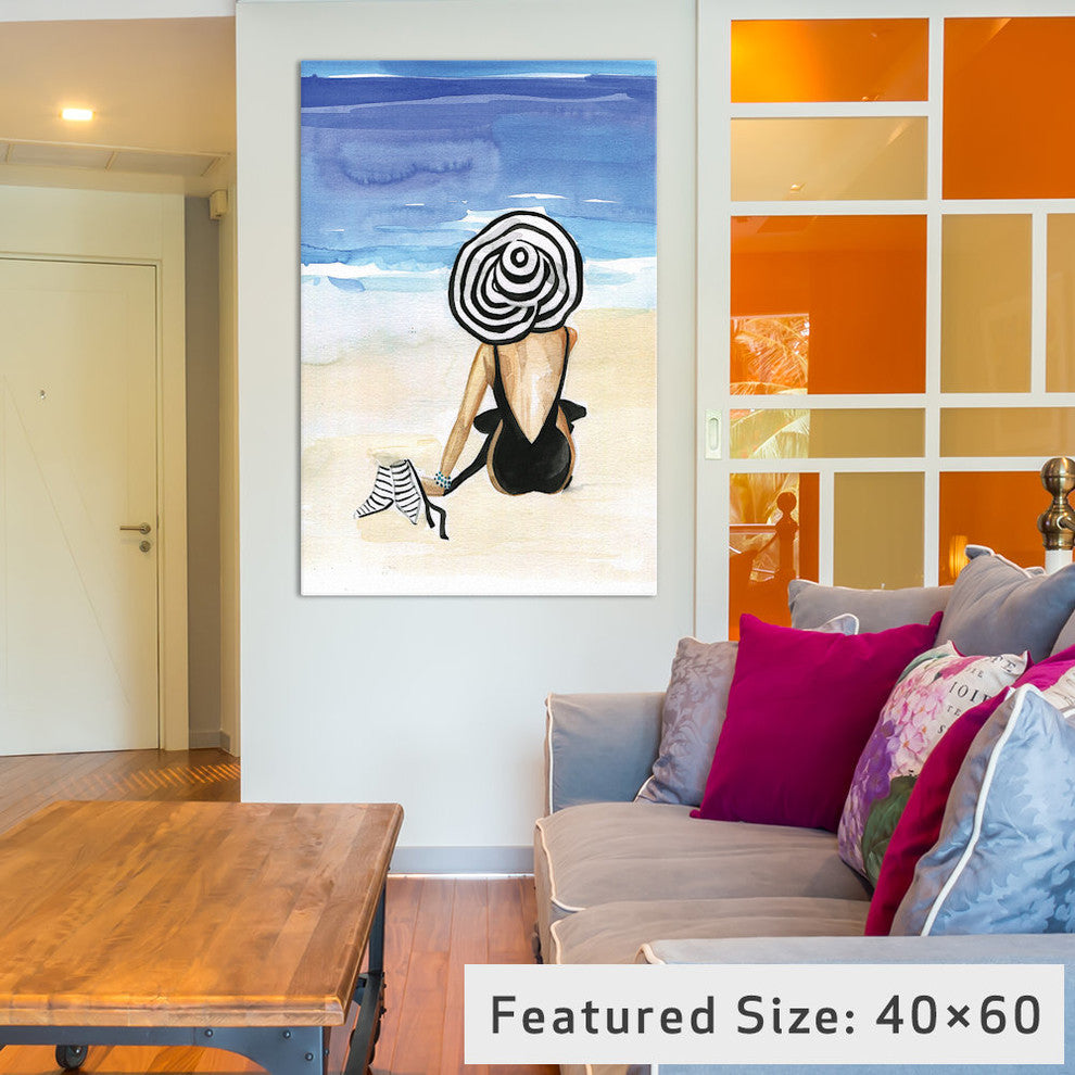 "Beach Time" Print by Rongrong DeVoe, 26"x18"x1.5"