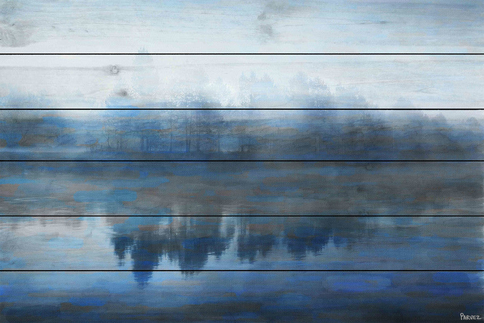 "Lake Marmont" Wall Art on Wood, 45"x30"