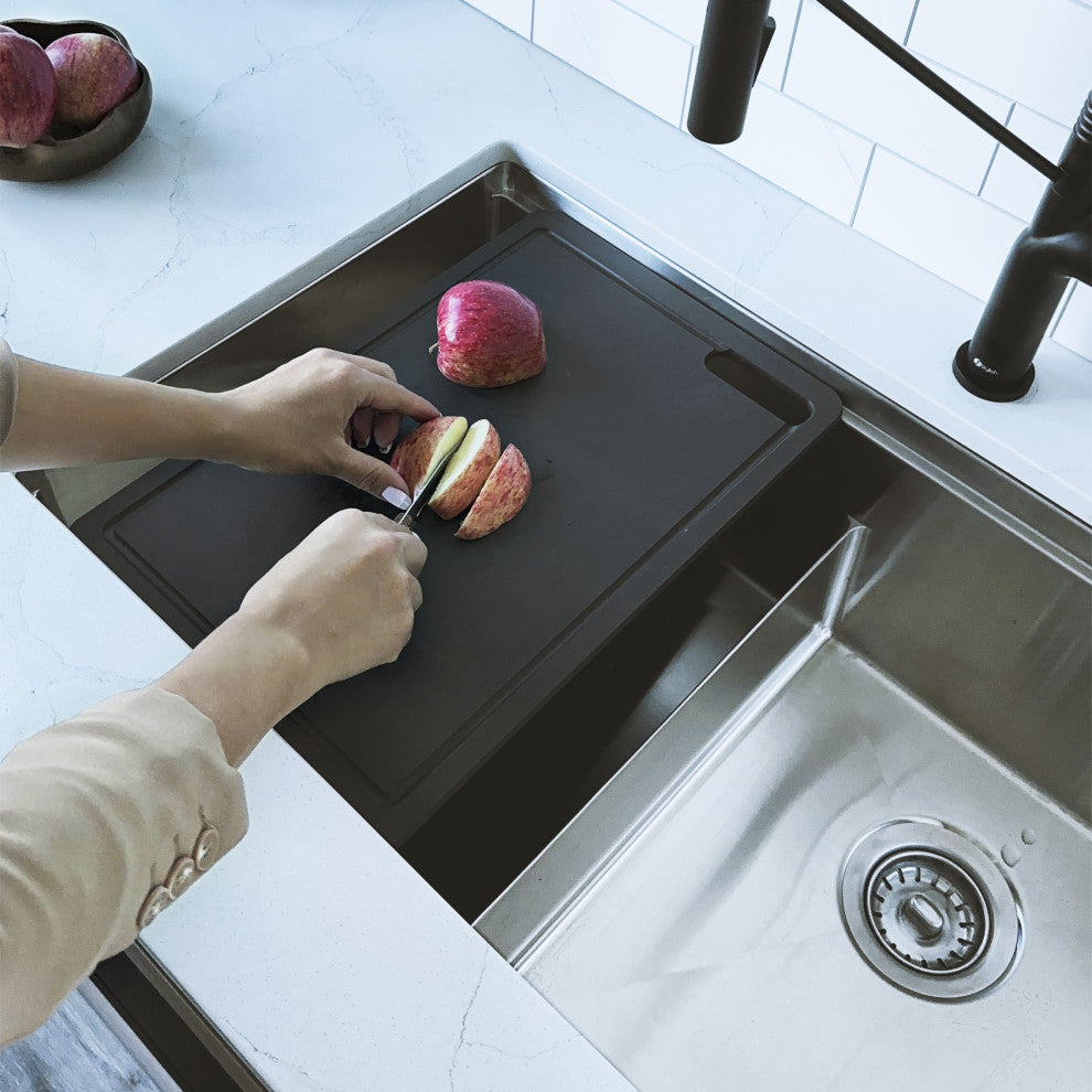 STYLISH Workstation Sink Black Cutting Board A-917