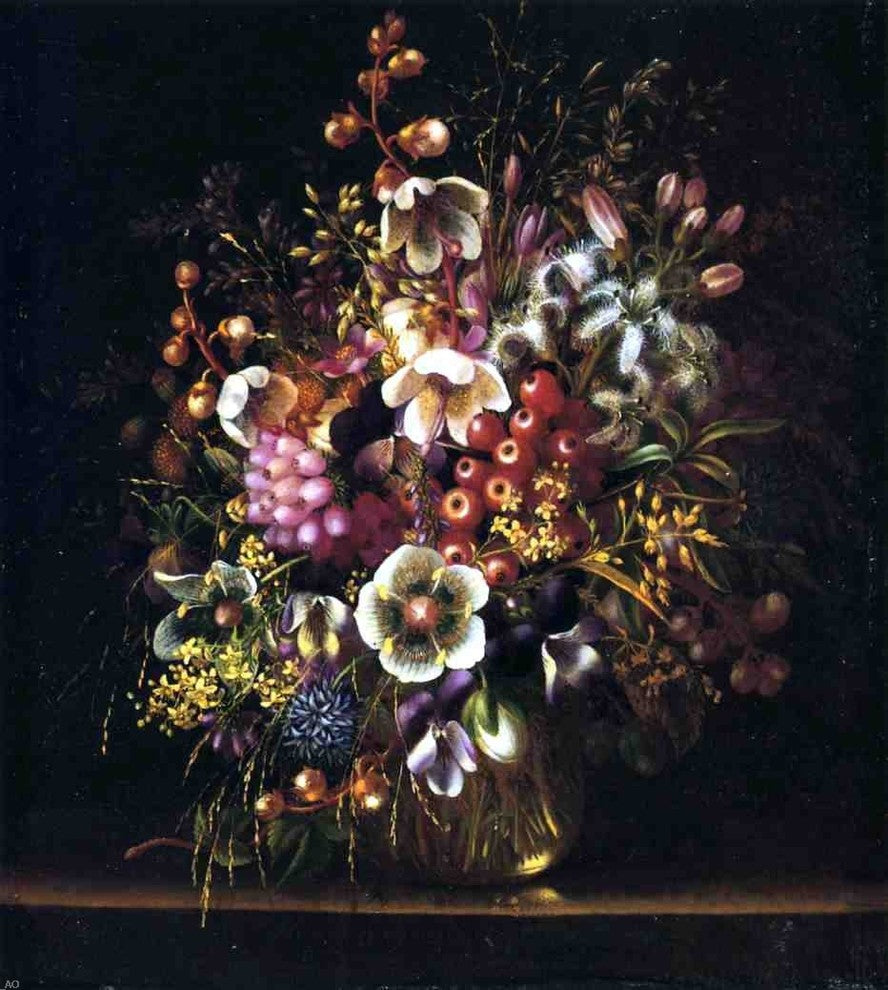 Adelheid Dietrich Still Life With Flowers in a Vase Wall Decal Print