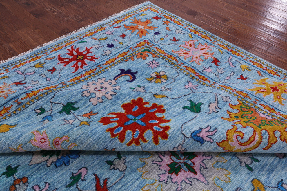 Turkish Oushak Hand-Knotted Wool Rug 12' 3" X 14' 11" - Q13351