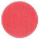 Andreas Gingham Trivet, 8" Round, Red