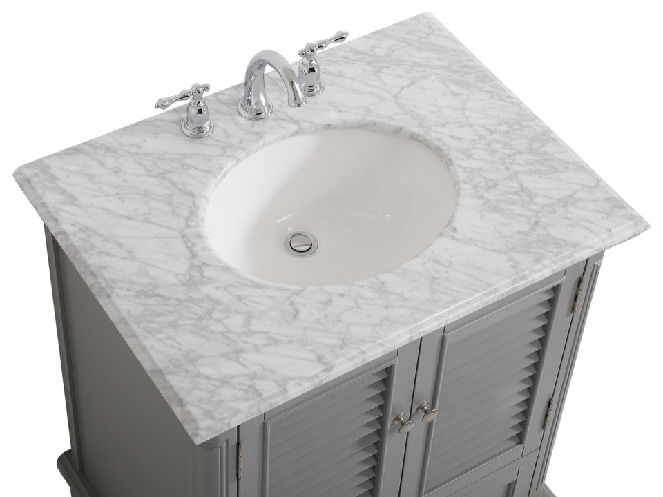 Home Living 30" Single Bathroom Vanity, Gray