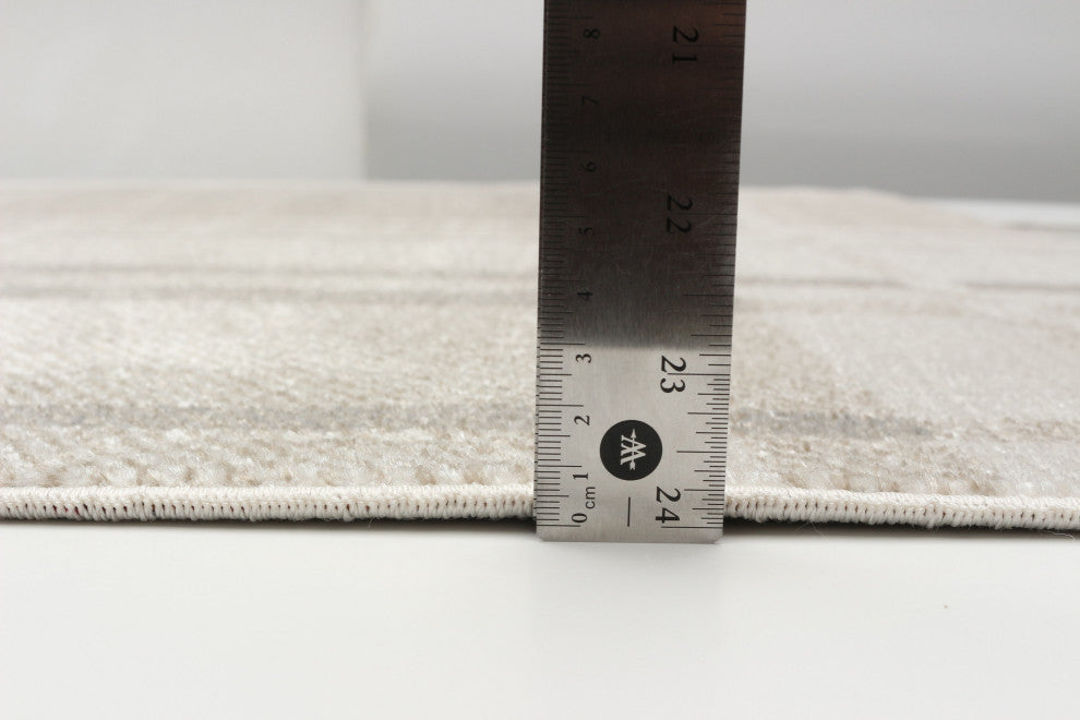 Aqua Roma Area Rug, Ivory, 6'x9'