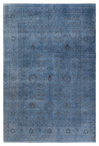 Fine Vibrance, One-of-a-Kind Hand-Knotted Area Rug Gray, 6'2"x8'10"