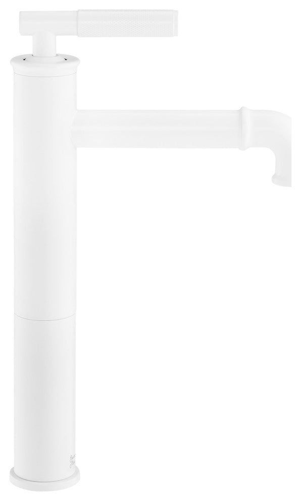 Avallon Single Hole Sleek, High Arc Bathroom Faucet, Matte White