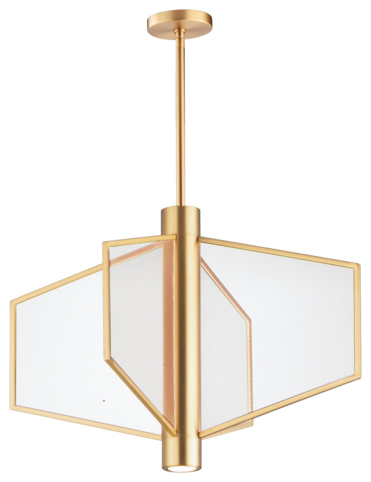 ET2 E25132-133 Telstar 26"W LED Pendant - Natural Aged Brass