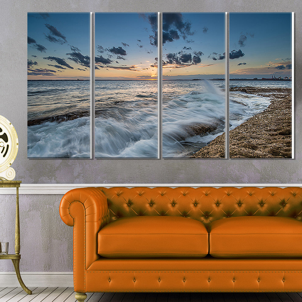 "Sydney Sunset at La Per House" Canvas Print, 4 Panels