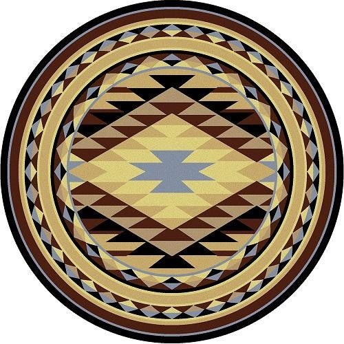 Sallisaw Rug, Blue, 8'x8' Round, Round