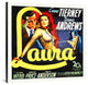 "Laura, 1944" Stretched Canvas Giclee by Hollywood Photo Archive, 36x36"