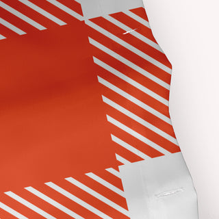 70"Wx73"L Buffalo Plaid Shower Curtain, Harvest Orange