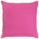 Fuchsia Solid Color Flange Edge Throw Pillow
