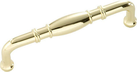 96mm Williamsburg Polished Brass Cabinet Pull, BPP3051-PB