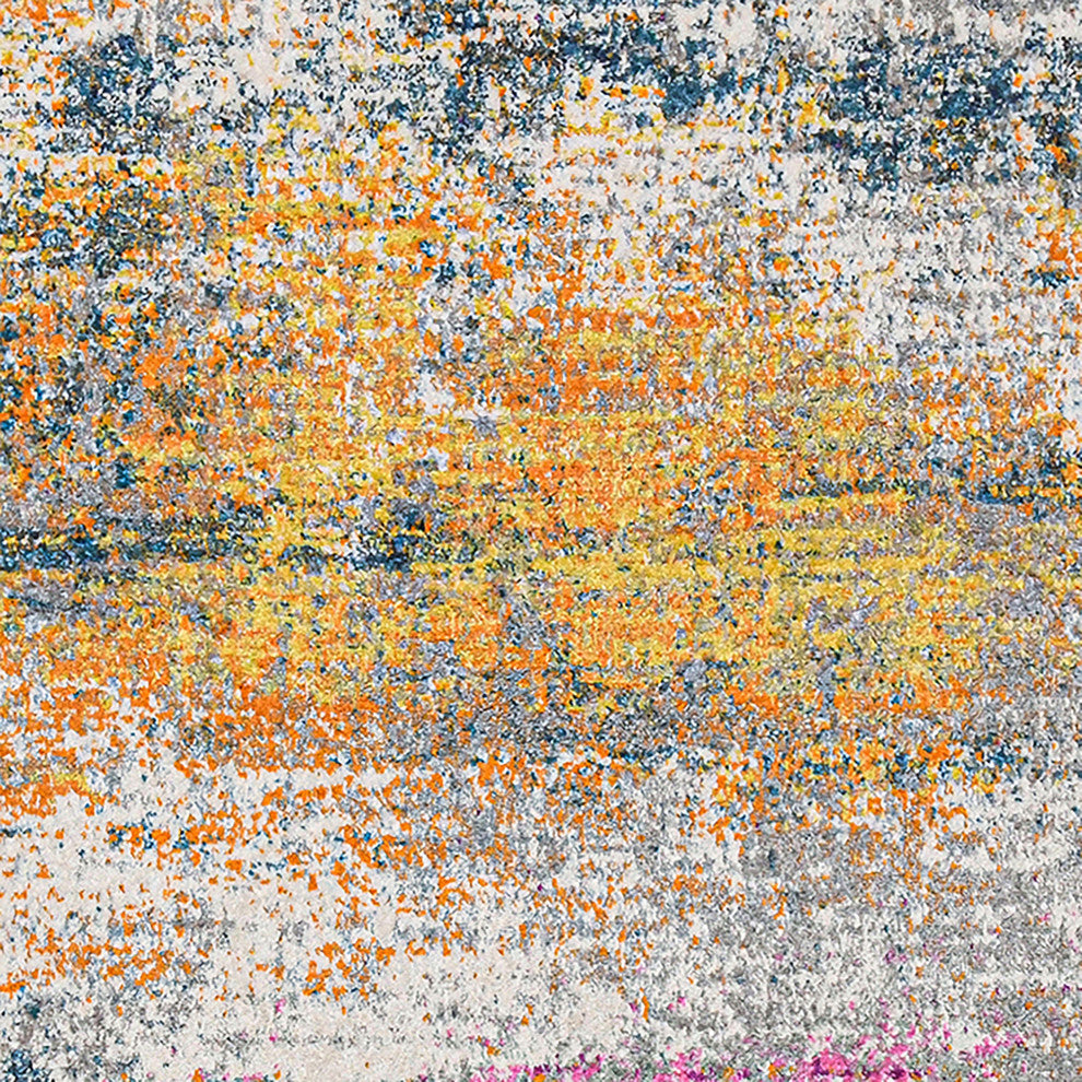 Montana Blesilda Area Rug, Orange, 3'3" x 5', Abstract