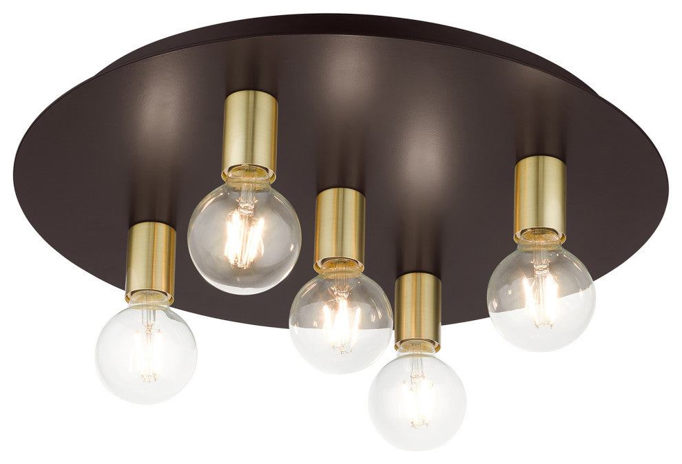 Bronze Transitional, Versatile, Modern, Urban, Minimal Flush Mount
