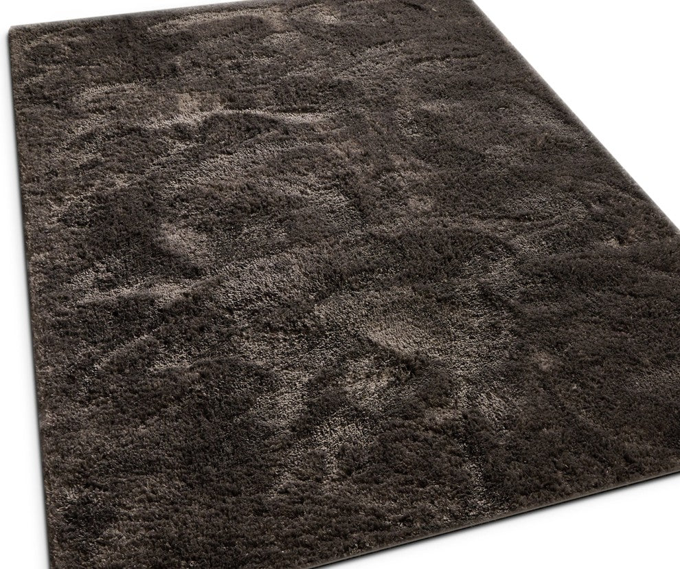 Well Woven Celeste Olympic Peppercorn Gray Modern Solid Shag Area Rug