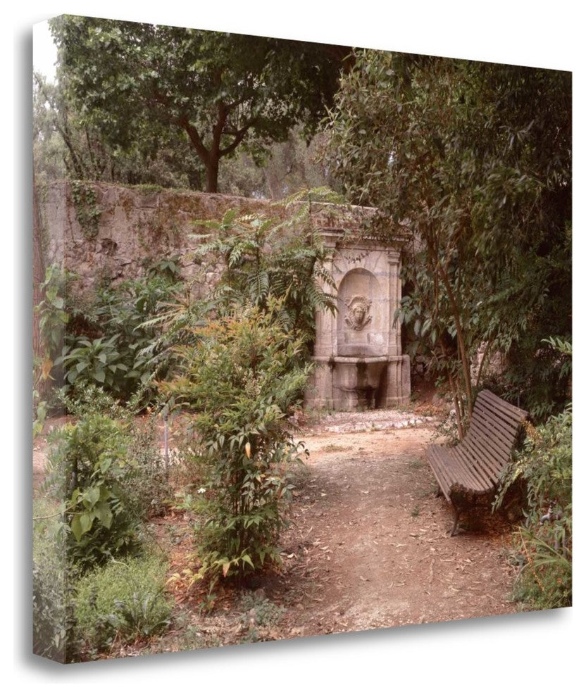 "Banc De Jardin - 24" By Alan Blaustein, Giclee Print on Gallery Wrap Canvas