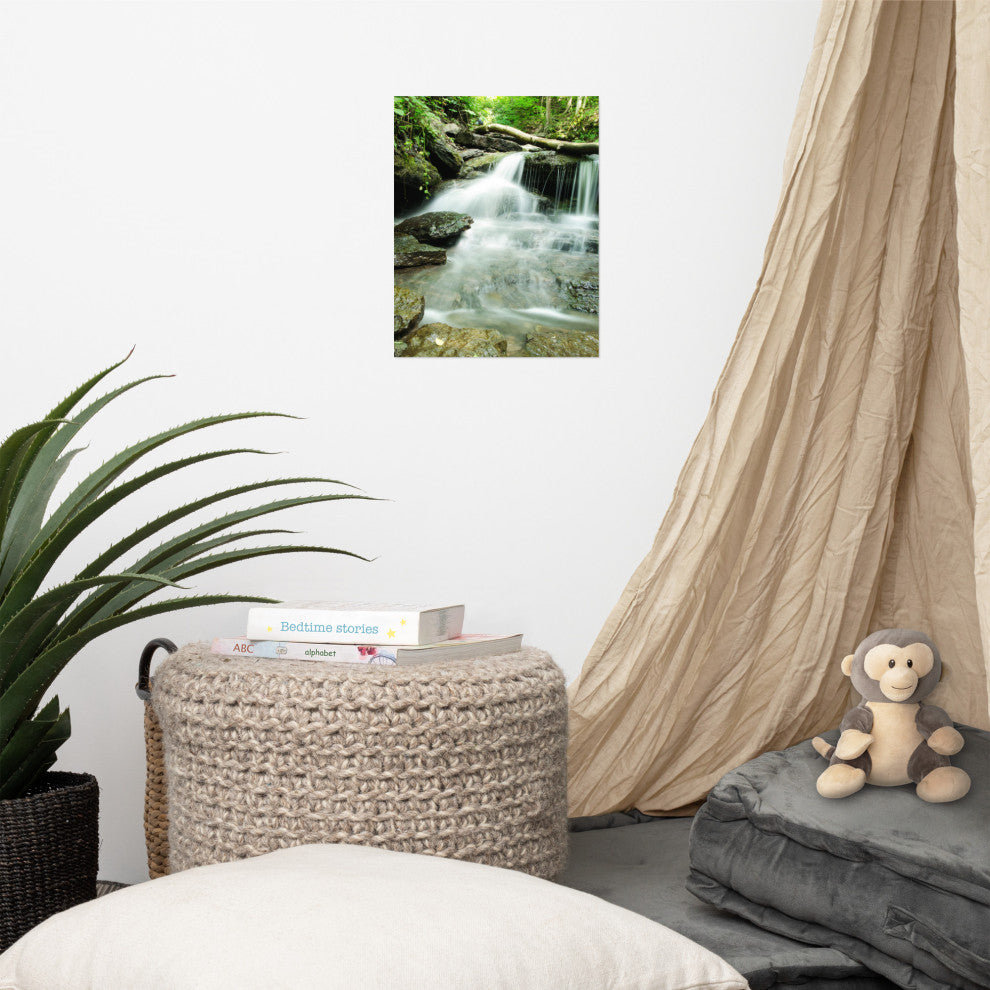 Pixley Falls 2 Landscape Photo, Waterfall Unframed Wall Art Print, 11" X 14"