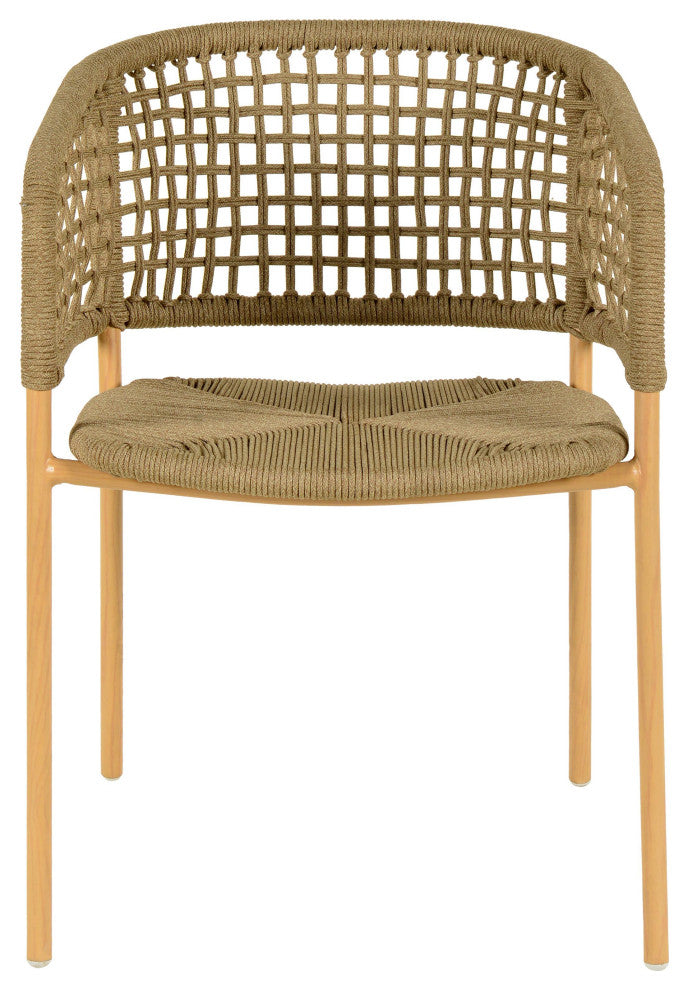 Niel Natural Oak Finish Outdoor Dining Chair