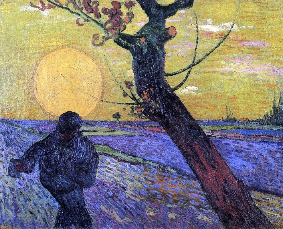 Vincent Van Gogh Sower With Setting Sun Wall Decal